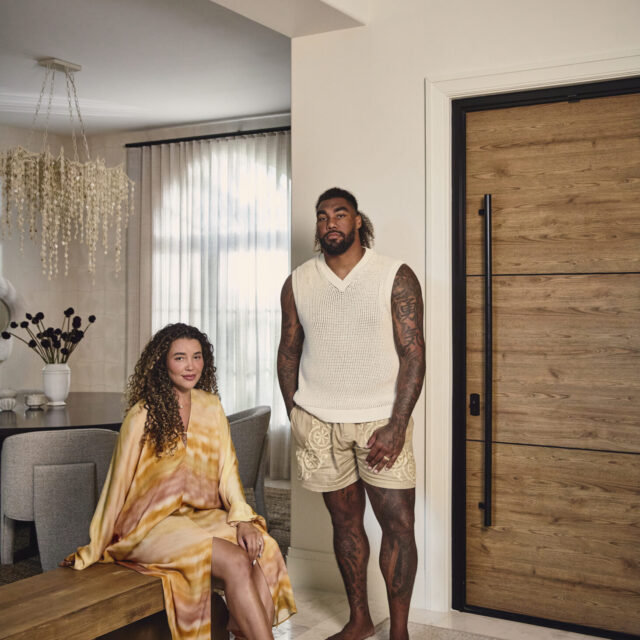 Hailey Lott and Leonard Williams