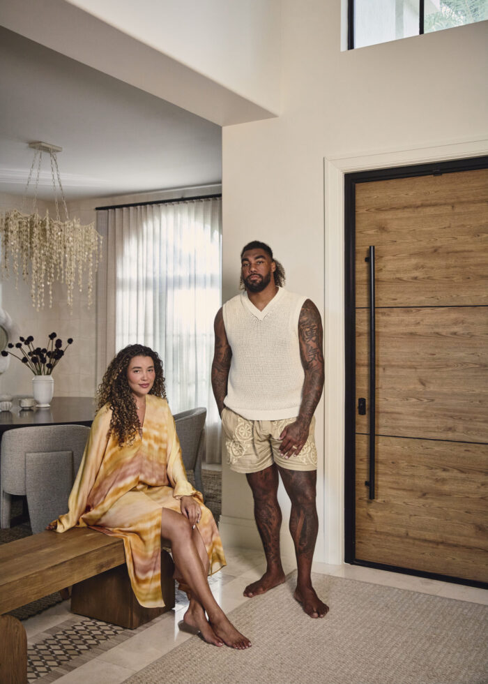 Hailey Lott and Leonard Williams